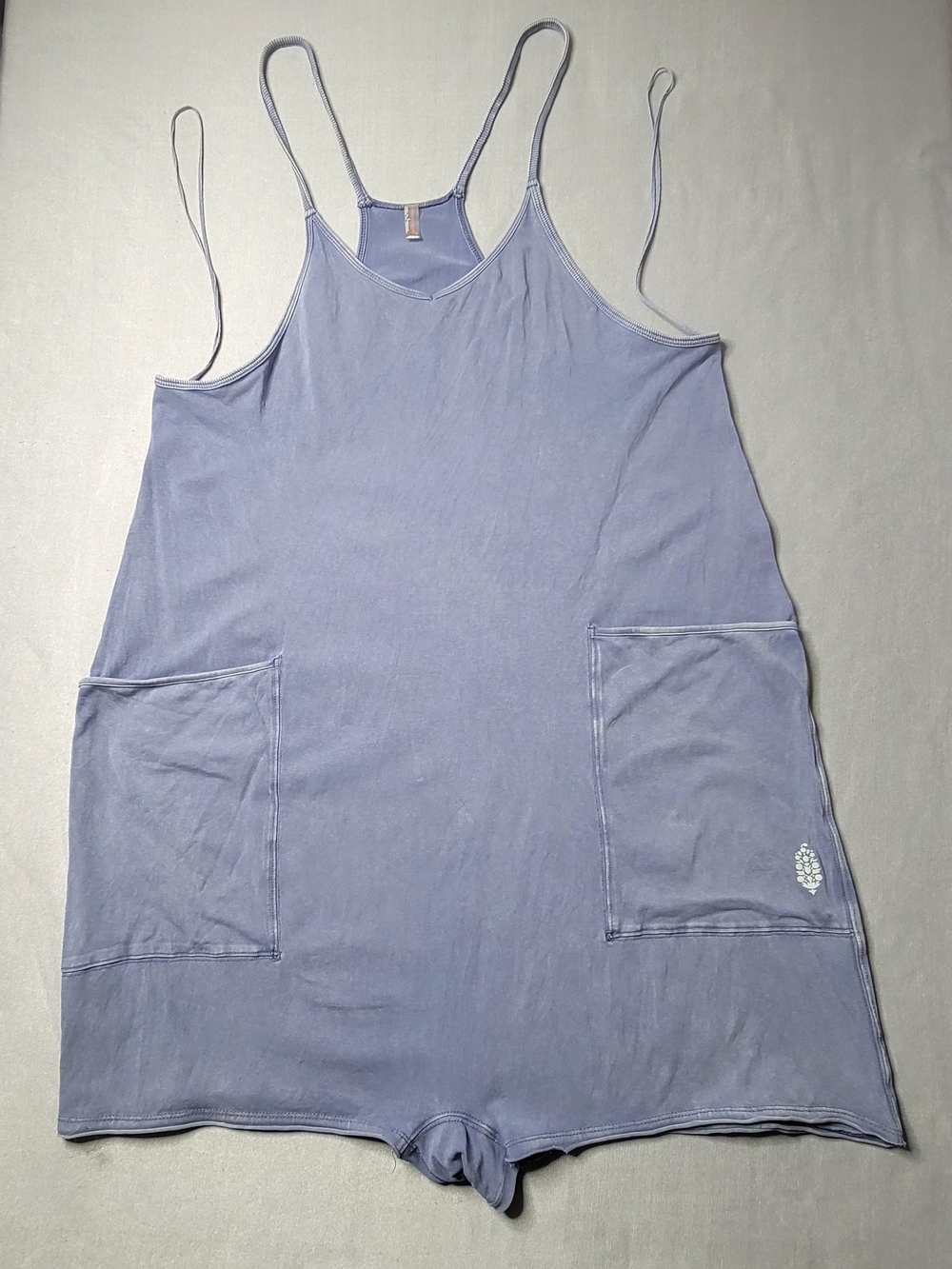 F.P. Movement By Free People Womens Romper With Pockets Color Lavender Size L